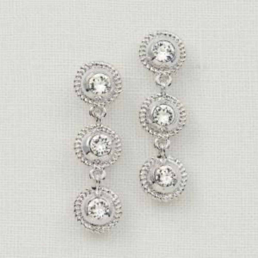 Touchstone Crystal Halo Earrings